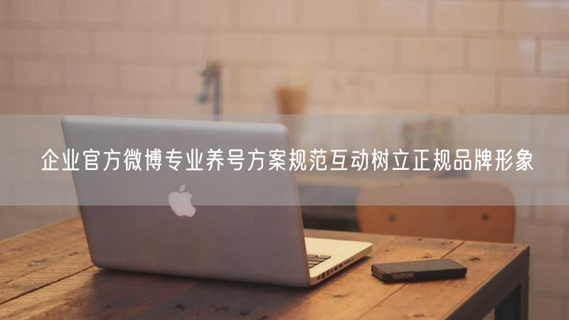企业官方微博专业养号方案规范互动树立正规品牌形象