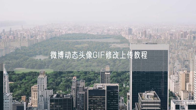 微博动态头像GIF修改上传教程