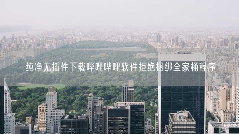 纯净无插件下载哔哩哔哩软件拒绝捆绑全家桶程序