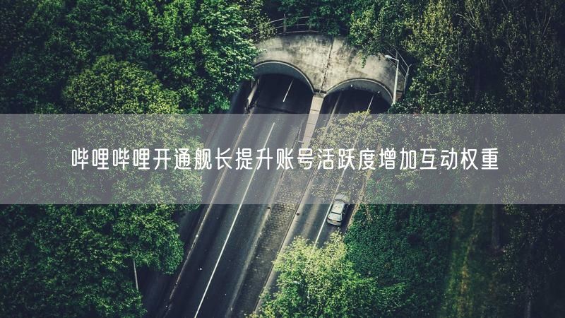 哔哩哔哩开通舰长提升账号活跃度增加互动权重