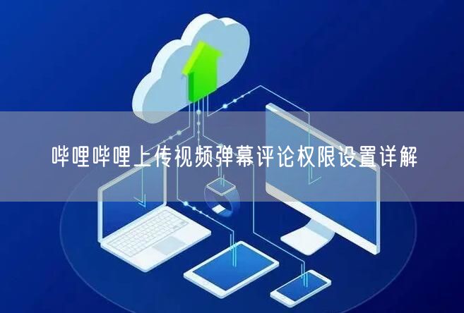 哔哩哔哩上传视频弹幕评论权限设置详解